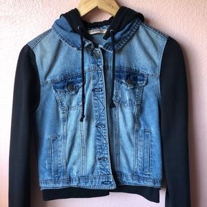 jean jacket/sweater from Tillys